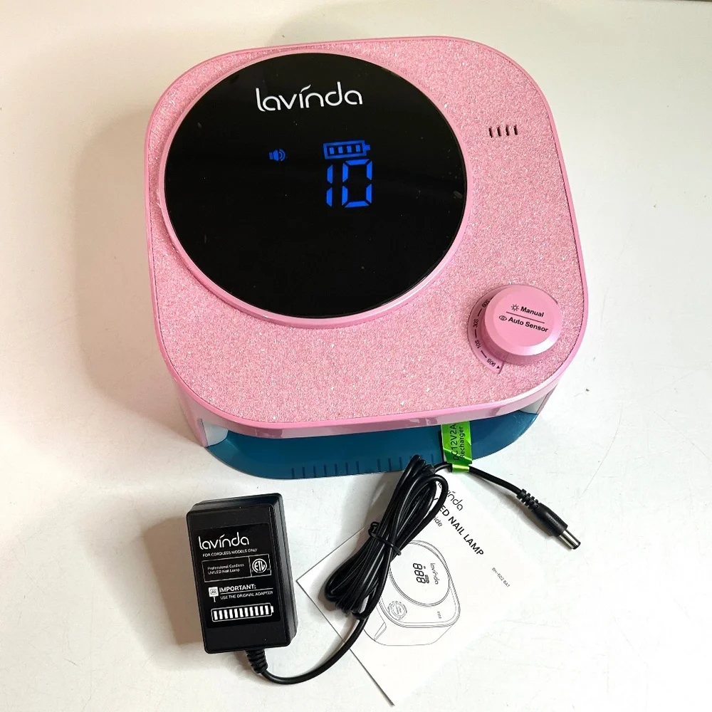 Lavinda UV LED Pink Rechargeable Cordless Professional Nail Light